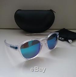 New OAKLEY LATCH CUSTOM Matte Clear Sapphire POLARIZED RARE Sunglasses holbrook