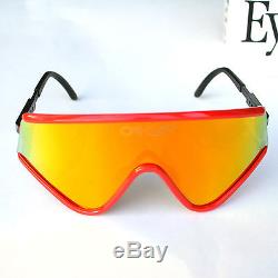 New OAKLEY Special Edition Eyeshade Mens Sunglasses Red Fire Iridium