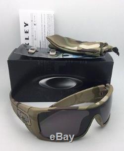 New OAKLEY Sunglasses BATWOLF OO9101-34 Multi-Cam Camo Frame with Warm Grey Lens