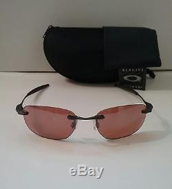 New OAKLEY WHY 8 Brown with VR28 Black Iridium Sunglasses RARE wire a c e juliet
