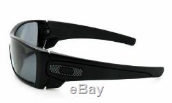 New OAKLEY matte black/grey POLARIZED BATWOLF OO9101-04 sunglasses Fast Ship