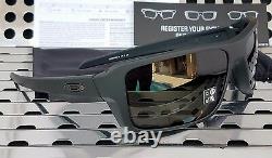 New Oakley 9380-0166 DOUBLE EDGE Sunglasses Matte Black/Dark Gray Lenses