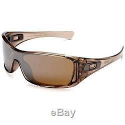 New Oakley Antix Polarized Sunglasses Brown Smoke/Tungsten Iridium Shield $180