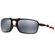 New Oakley Badman Dark Carbon Black Iridium Polarized Mens Sunglasses Oo6020-07