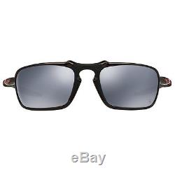 New Oakley Badman Dark Carbon Black Iridium Polarized Mens Sunglasses OO6020-07