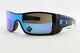 New Oakley Batwolf 9101-58 Prizm Sapphire Sports Black Wrap Sunglasses