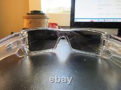 New Oakley Batwolf Sunglasses Polished Clear Ice Iridium OO9101-07