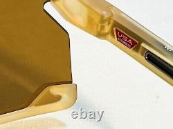 New Oakley Bxtr Metal Mvp Limited Sunglasses Prizm Bronze Translucent Curry Gold