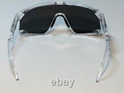 New Oakley Bxtr Ocp Sunglasses Clear Polished Frame Prizm Black Shield Lens