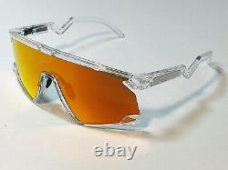New Oakley Bxtr Ocp Sunglasses Polished Clear Frame Prizm Ruby Lens Shield