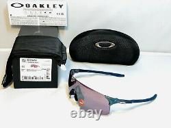 New Oakley Evzero Blades Sunglasses Silver Blue Colorshift Prizm Road Black Lens