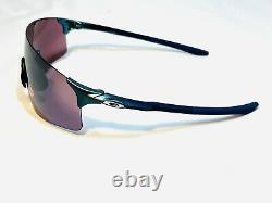 New Oakley Evzero Blades Sunglasses Silver Blue Colorshift Prizm Road Black Lens