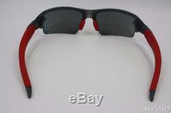 New Oakley Flak 2.0 XL Gray Smoke Men Sunglasses Red Iridium Lens OO9271 03 $163