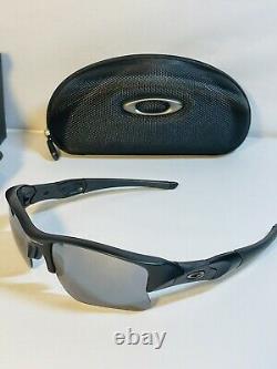 New Oakley Flak Jacket XLJ Mens Sunglasses Matte Black Frame Black Iridium Lens