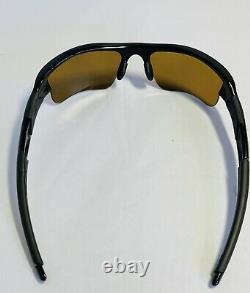 New Oakley Flak Jacket XLJ Polished Black Frame Bronze Polarized Lens Sunglasses