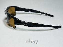 New Oakley Flak Jacket XLJ Sunglasses Polished Black Bronze Polarized Lens