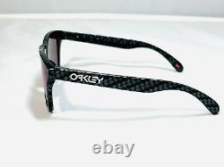 New Oakley Frogskins Asian Fit Sunglasses Carbon Fiber Frame Prizm Road Lens