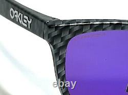 New Oakley Frogskins Asian Fit Sunglasses Carbon Fiber Frame Prizm Road Lens