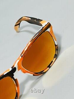 New Oakley Frogskins Neon Custom Sunglasses Hand Painted Prizm Ruby W Orange