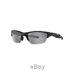 New Oakley Half Jacket 2.0 Sunglasses OO9144-01 Polished Black Iridium Lens NIB