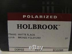 New Oakley Holbrook 9102-98 Matte Blk Bronze POLARIZED Sun Fall Out. Sunglasses
