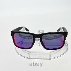 New Oakley Holbrook Sunglasses Matte Black Positive + Red Iridium Oo9102-36
