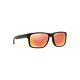 New Oakley Holbrook Sunglasses Oo9102-51 Matte Black Ruby Iridium Polarized Lens