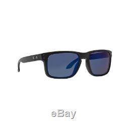 New Oakley Holbrook Sunglasses OO9102-52 Matte Black Ice Iridium Polarized Lens