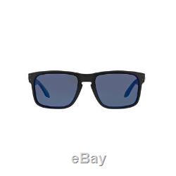 New Oakley Holbrook Sunglasses OO9102-52 Matte Black Ice Iridium Polarized Lens