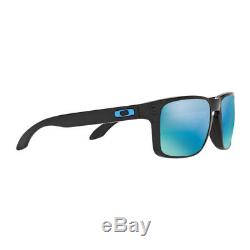 New Oakley Holbrook Sunglasses OO9102-C1 Polished Black Prizm Deep H2O Polarized