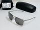 New Oakley Holbrook Ti Titanium Sunglasses Satin Chrome Frame W Prizm Black Lens