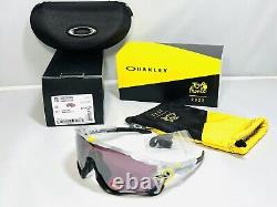New Oakley Jawbreaker Sunglasses Matte Clear Tour de France Prizm Road Black