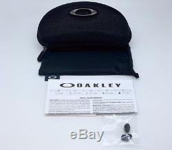 New Oakley Men's Flak Jacket XLJ Polished Black / Fire Iridium 03-899