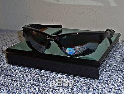 New Oakley Men's Polarized Half Jacket 2.0 OO9144-04 Black Wrap Sunglasses