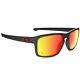 New Oakley Men's Sliver Oo9262-12 Black Mirror Rectangle Sunglasses Fast Ship