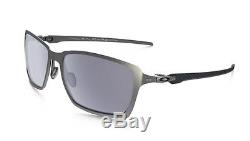 New Oakley Men's Tincan Carbon Chrome Grey Sunglasses OO6017-01 Fast Ship