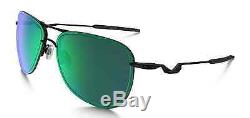 New Oakley OO4086-02 TAILPIN Satin Black Jade Iridium Men Wire Sports Sunglasses