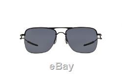 New Oakley OO4087-01 Tailhook Satin Black/Grey Men's Sunglasses 60mm Fast Ship