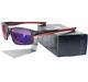 New Oakley Oo9247-10 Polarized Chainlink Grey Smoke Red Iridium Mens Sunglasses