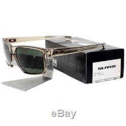 New Oakley OO9262-02 SLIVER Sepia Frame Dark Grey Lens Mens Sports Sunglasses