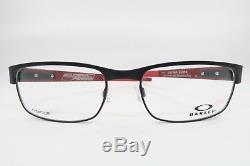 New Oakley OX5079-0453 Black & FERRARI Red Carbon Fiber Eyeglasses 53mm withBag