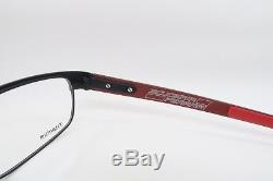 New Oakley OX5079-0453 Black & FERRARI Red Carbon Fiber Eyeglasses 53mm withBag