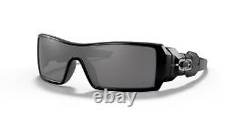New Oakley Oil Rig Sunglasses Polished Black Iridium Polarized OO9081 26-203