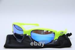 New Oakley Oo9171-3962 Racing Jacket Yellow Grey Authentic Sunglasses 62-18