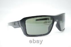New Oakley Oo9380-0166 Double Edge Black Dark Gray Authentic Sunglasses Rx 66-17