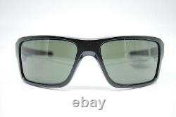 New Oakley Oo9380-0166 Double Edge Black Dark Gray Authentic Sunglasses Rx 66-17