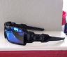 New Oakley Polarized Oil Rig Sunglasses Black Frames With Blue Lens Gunmetal O