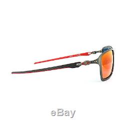 New Oakley Sunglasses Tincan Carbon OO6017-07 Ferrari Carbon Ruby Iridium F/Ship