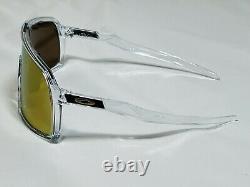 New Oakley Sutro Custom Sunglasses Clear Frame 24k Gold Lens Rare Transparent