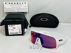 New Oakley Sutro S Sunglasses Matte White Prizm Road Lens SMALLER Version